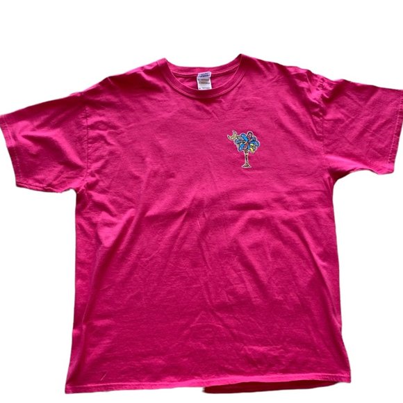 Myrtle Beach Palmetto Tree (Flip Flops) T-Shirt - Picture 1 of 4